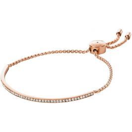 Michael Kors Jemný bronzový náramek s čirými krystaly MKJ4132791