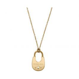 Michael Kors Dlouhý pozlacený náhrdelník se zámkem MKJ4633710