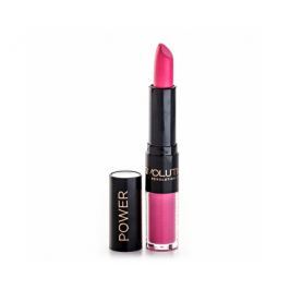Makeup Revolution Rtěnka a lesk na rty 2v1 Power Lip 3,2 g + 2,5 ml, Life Is What You Make It