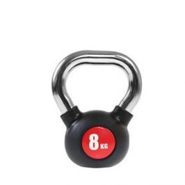 HMS KGC 8 KG KETTLEBELL S CHROMOVANÝM ÚCHOPEM