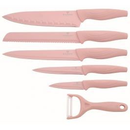 BERLINGERHAUS Sada nožů s nepřilnavým povrchem 6 ks Pastel Chef Line růžová