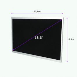 Qoltec LED displej 13.3'' 1366*768 GLOSSY - 40Pin, GRADE A+