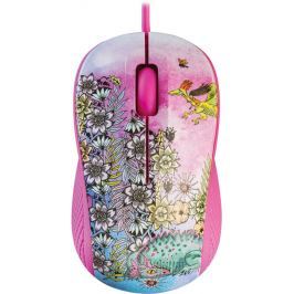 Yenkee YMS 1020PK Myš USB FANTASY růžová