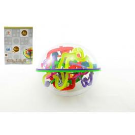 Teddies Hlavolam Bludiště ovál 3D plast 20cm Perplexus v krabici