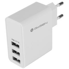 GoGEN Nabíječka do sítě ACH 300, 3x USB, 3,1A - bílá
