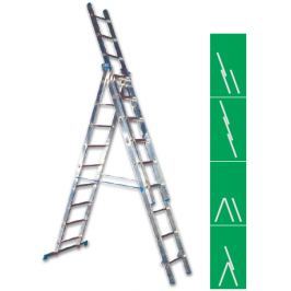 Žebřík Al 3x7 2,01m 3,99m 2,70m ALVE