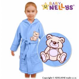 Baby Nellys Dětský župan - Medvídek Teddy Bear, 98/104 - sv. modrý, 104/98 (24-36m)