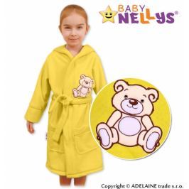 Baby Nellys Dětský župan - Medvídek TEDDY BEAR - krémový, 104/98 (24-36m)