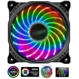 AKASA LED ventilátor Vegas / 120mm / výška 25mm/ 3pin FAN/ 4pin RGB led / RGB LE