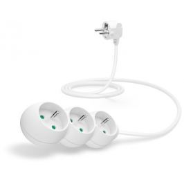 Connect IT prodlužovací kabel 230 V, 3 zásuvky, 1,5 m, bez vypínače (bílý)