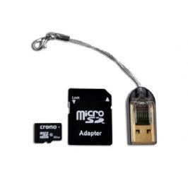 Crono micro Secure Digital HC (microSDHC) karta 32GB Class 10 + adaptér + čtečka