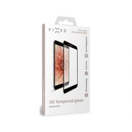 FIXED 3D sklo iPhone 7Plus/8Plus,plné lepení,černé