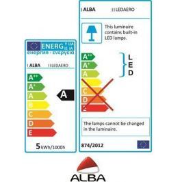 ALBA Stolní lampa Ledarum, LED, 6 W, černá,