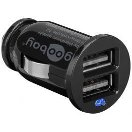 Digitus GOOBAY napájecí adaptér do auta 2.1A / 2xUSB / černý