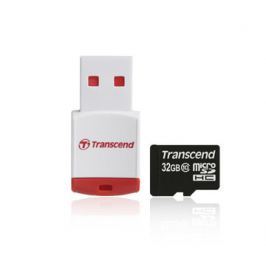 Transcend 32GB microSDHC (Class 10) paměťová karta + USB čtečka
