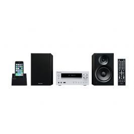 PIONEER mikro systém s DVD, USB, stříbrný