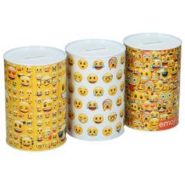 Teddies Pokladnička smajlík plech 15cm asst 3 barvy