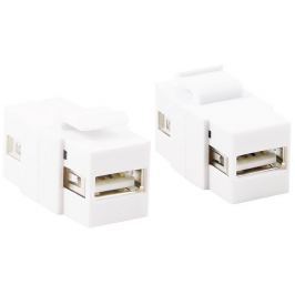 Logilink - Keystone MM Inline Coupler USB 2.0-A samice / samice, snap-in montáž