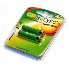Baterie nabíjecí GP ReCyko+ Pro AAA, HR03, 800mAh, Ni-MH, krabička 2ks