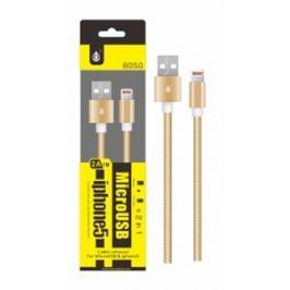 ALIGATOR Dat.kab.PLUS 8050 UNI pro MicroUSB+lightning, gold
