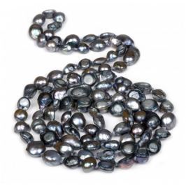 JwL Luxury Pearls Dlouhý perlový náhrdelník z modrých perel JL0048
