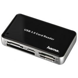 Hama multi čtečka karet USB 3.0 All in One, černá/ stříbrná