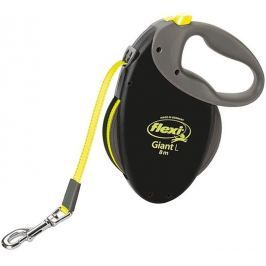 Flexi GIANT L 8m/50kg pásek ČERNÉ - NEON PÁSEK