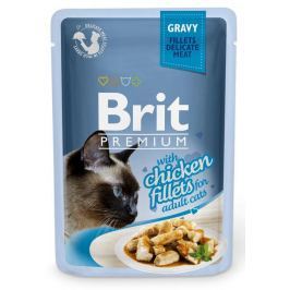 BRIT cat kapsa FILLETS šťáva 85g - Hovězí (při koupi 4ks dostanete 1ks GRATIS)