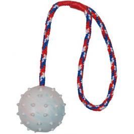 HRAČKA vrhací hrbol.míč na šnůrce - 6cm/30cm