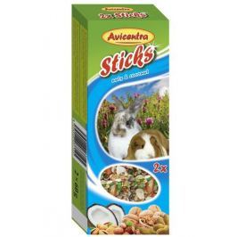 Avicentra TYČKY KRÁLÍK/MORČE 2ks - Kokos a ořechy