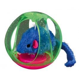 HRAČKA BOBO míček plastový/myška - 6cm