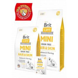 BRIT CARE dog MINI GF HAIR/SKIN - 400g