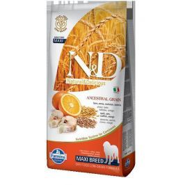 N&D dog LG ADULT MAXI CODFISH / ORANGE - 12kg